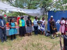 Handing over by the NMB Team to the School Representatives