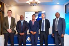 UK Ambassador and BII M.D with NMB CFO with the guest of honor Governor John Mushayavanhu